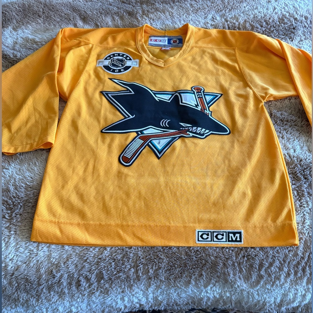 OFFICIAL PRACTICE Jersey- San Jose Sharks Hockey